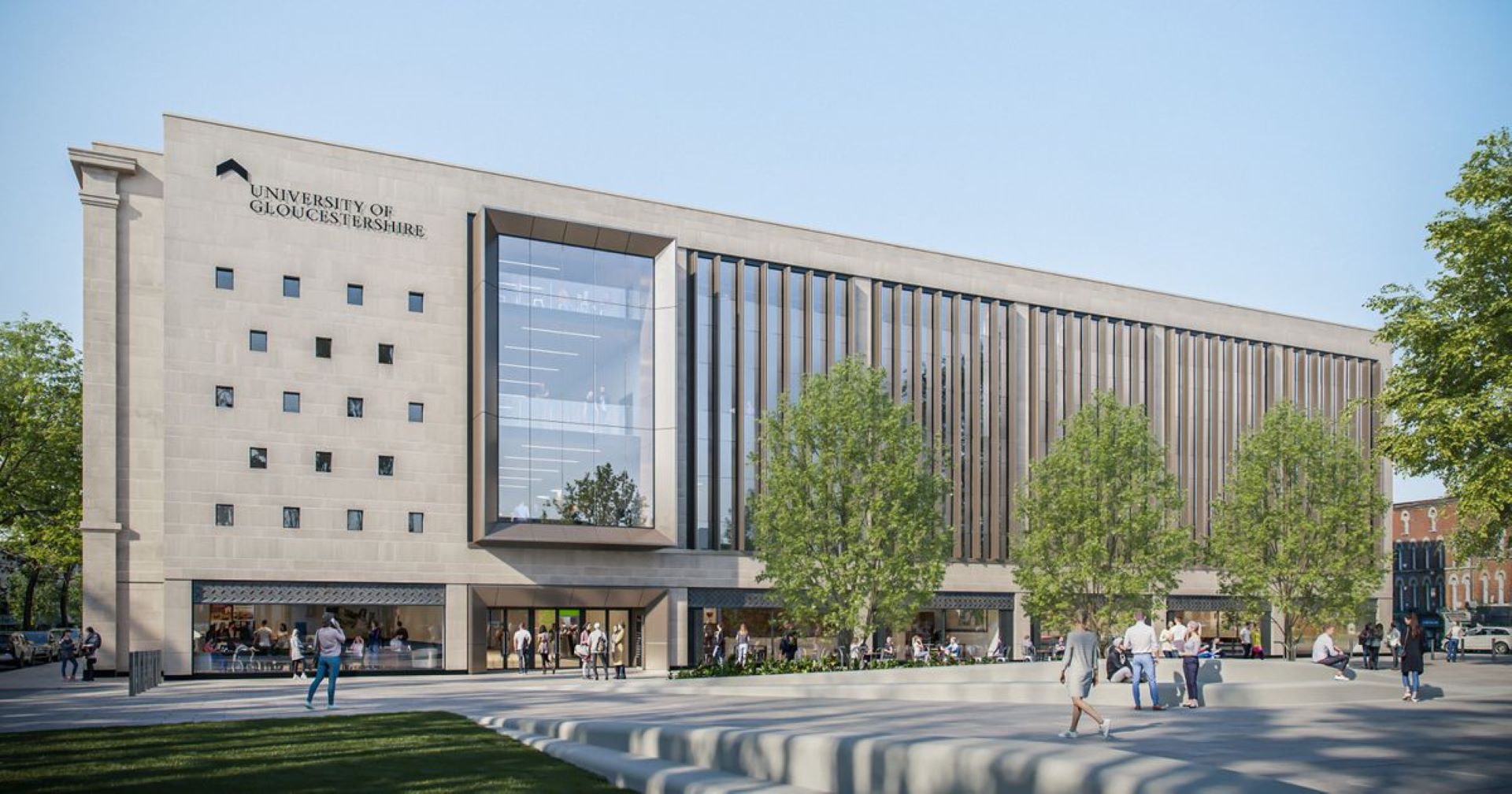 Artist Impression of New University Building in Gloucester