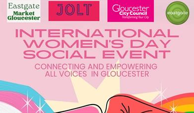 Invite to International Women's Day Event on Saturday 8 March 11 am to 5 pm at Eastgate Indoor Market